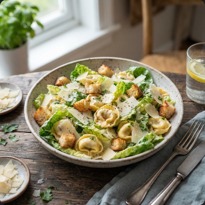 Caesar-Style Tortellini Salad