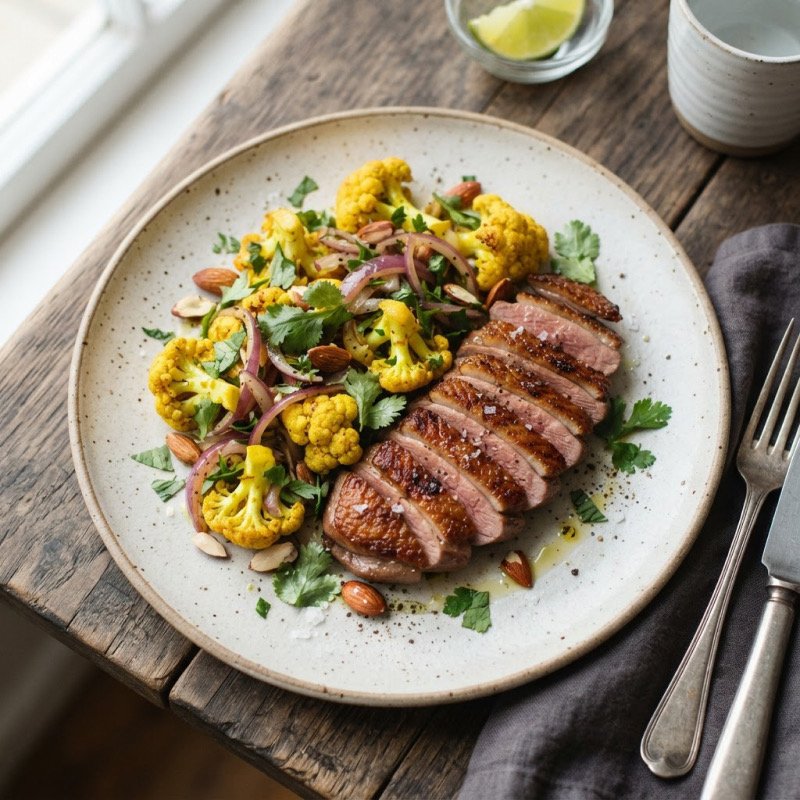 Duck & Cauliflower Skillet