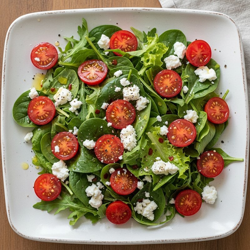 Feta tomato salad