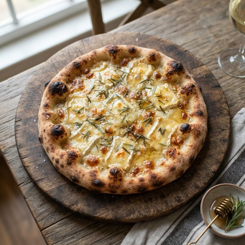 Goat Cheese & Honey Pizza