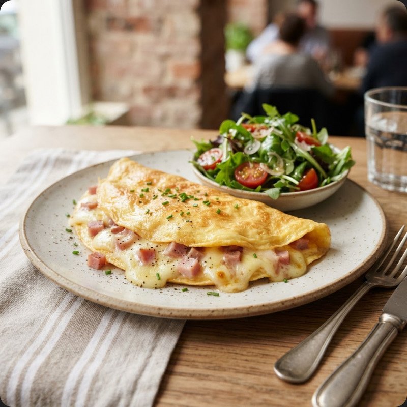 Ham & Comté Omelette