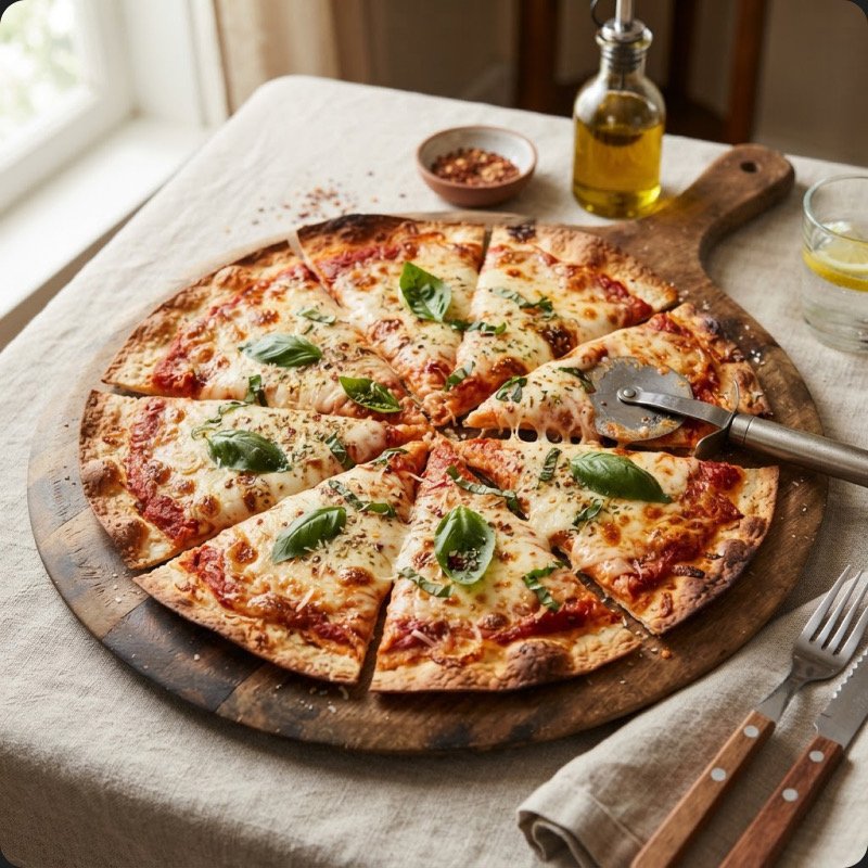 Margherita Pizza Tortilla