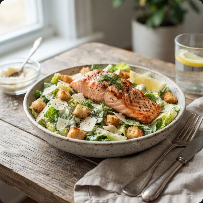 Salmon Caesar Salad