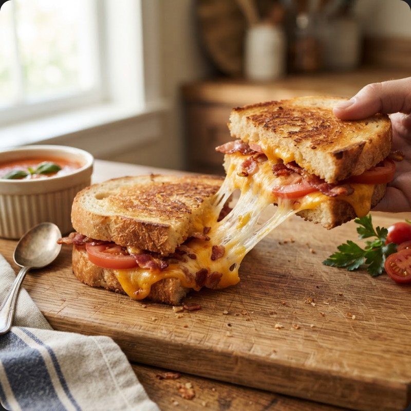 Tomato & Bacon Grilled Cheese